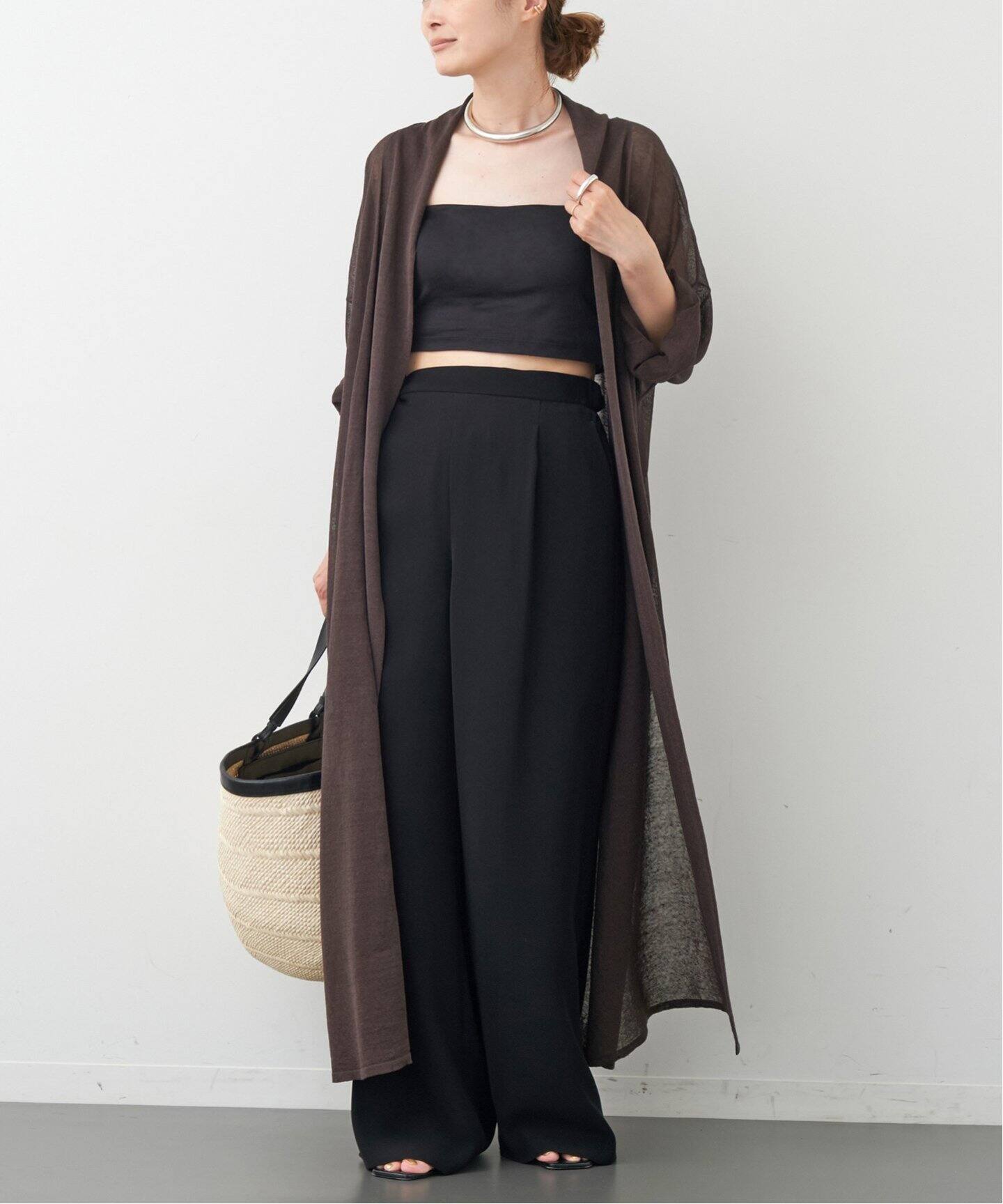 Leeway Sheer ロングカーディガン（カーディガン）｜Deuxieme Classe  