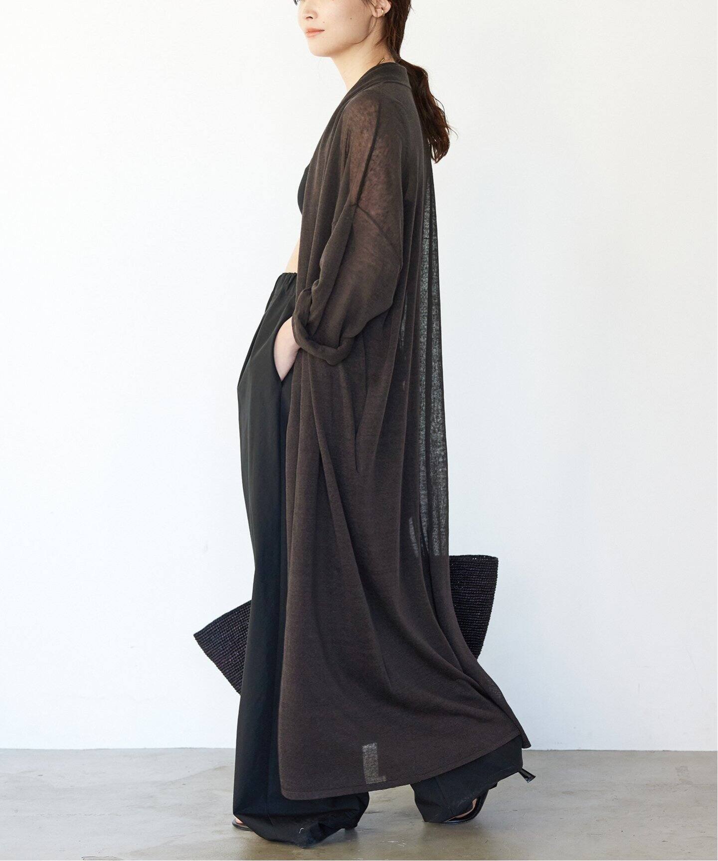 Leeway Sheer ロングカーディガン（カーディガン）｜Deuxieme Classe  