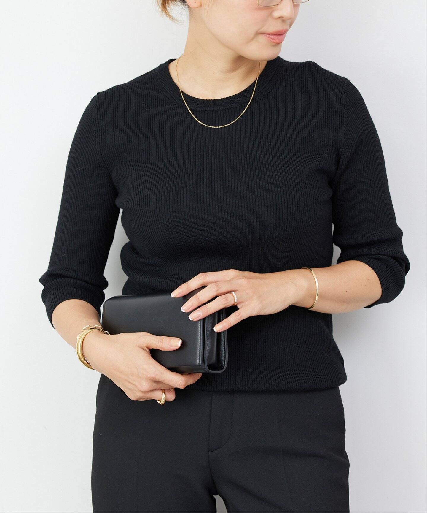 Rib クルーネック プルオーバー（ニット／セーター）｜Deuxieme Classe  