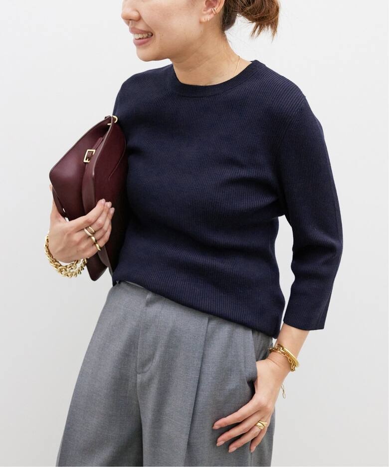 Rib クルーネック プルオーバー（ニット／セーター）｜Deuxieme Classe  