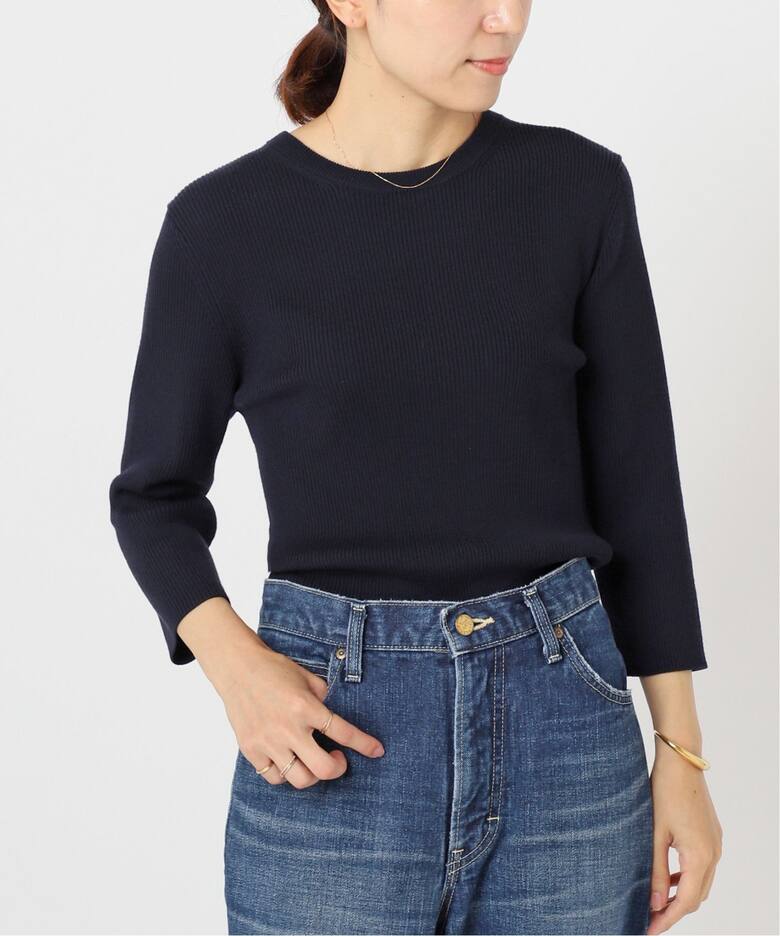 Rib クルーネック プルオーバー（ニット／セーター）｜Deuxieme Classe  