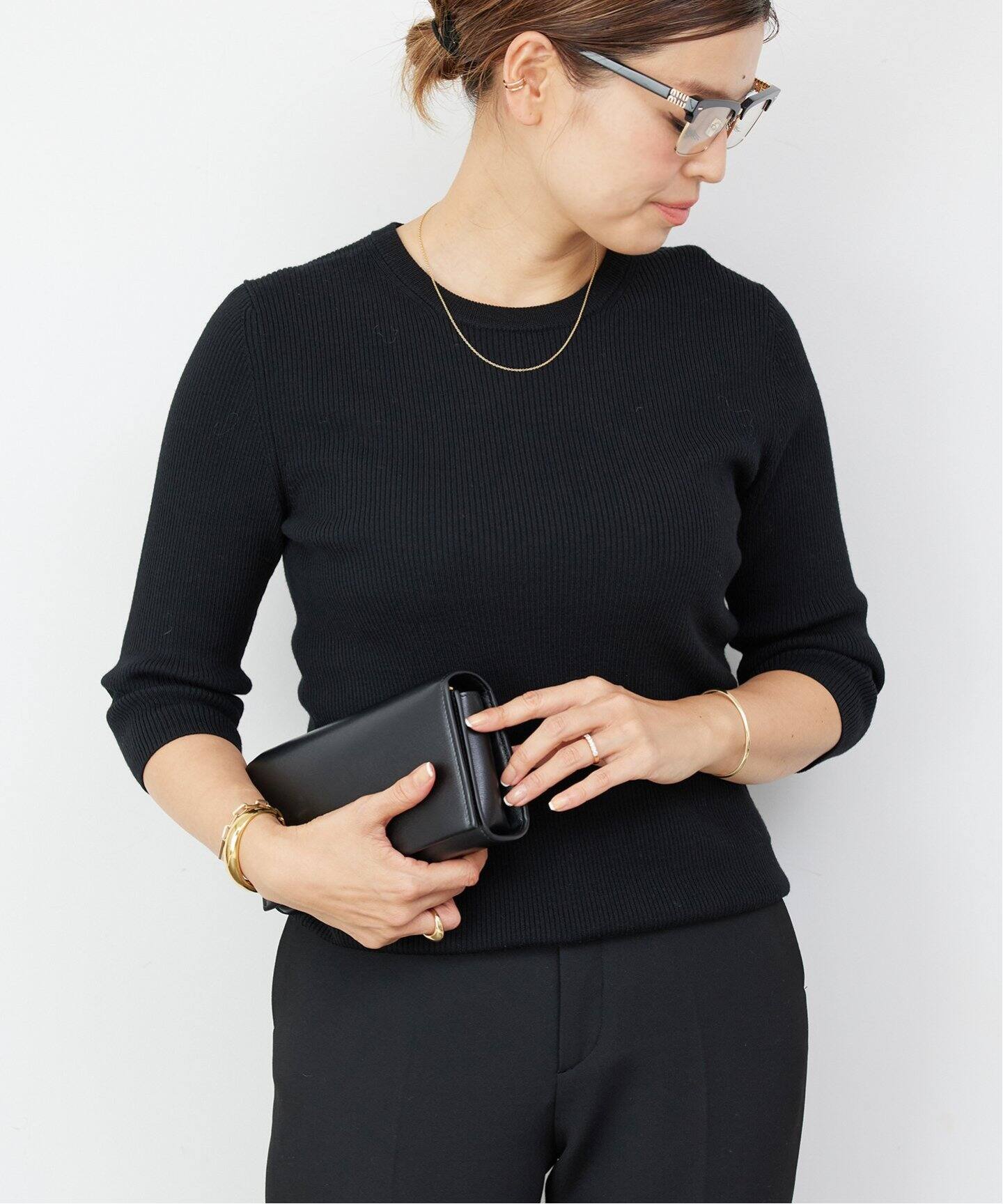 Rib クルーネック プルオーバー（ニット／セーター）｜Deuxieme Classe  