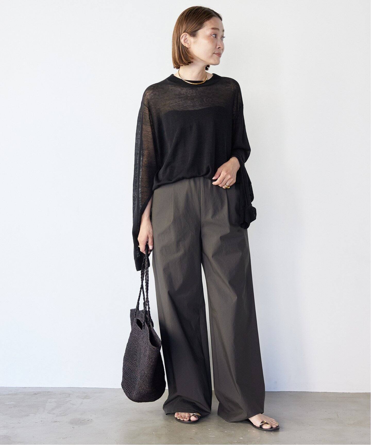 Sheer Slit Sleeve プルオーバー（ニット／セーター）｜Deuxieme 
