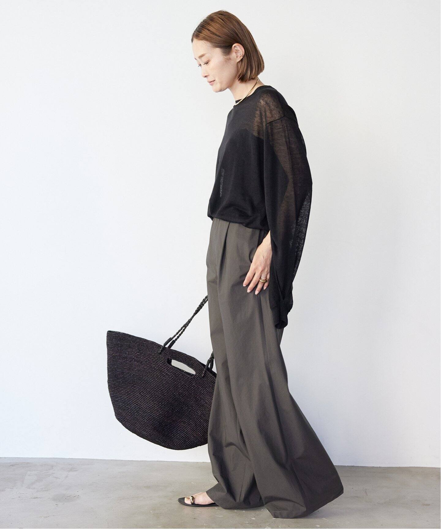 Sheer Slit Sleeve プルオーバー（ニット／セーター）｜Deuxieme 