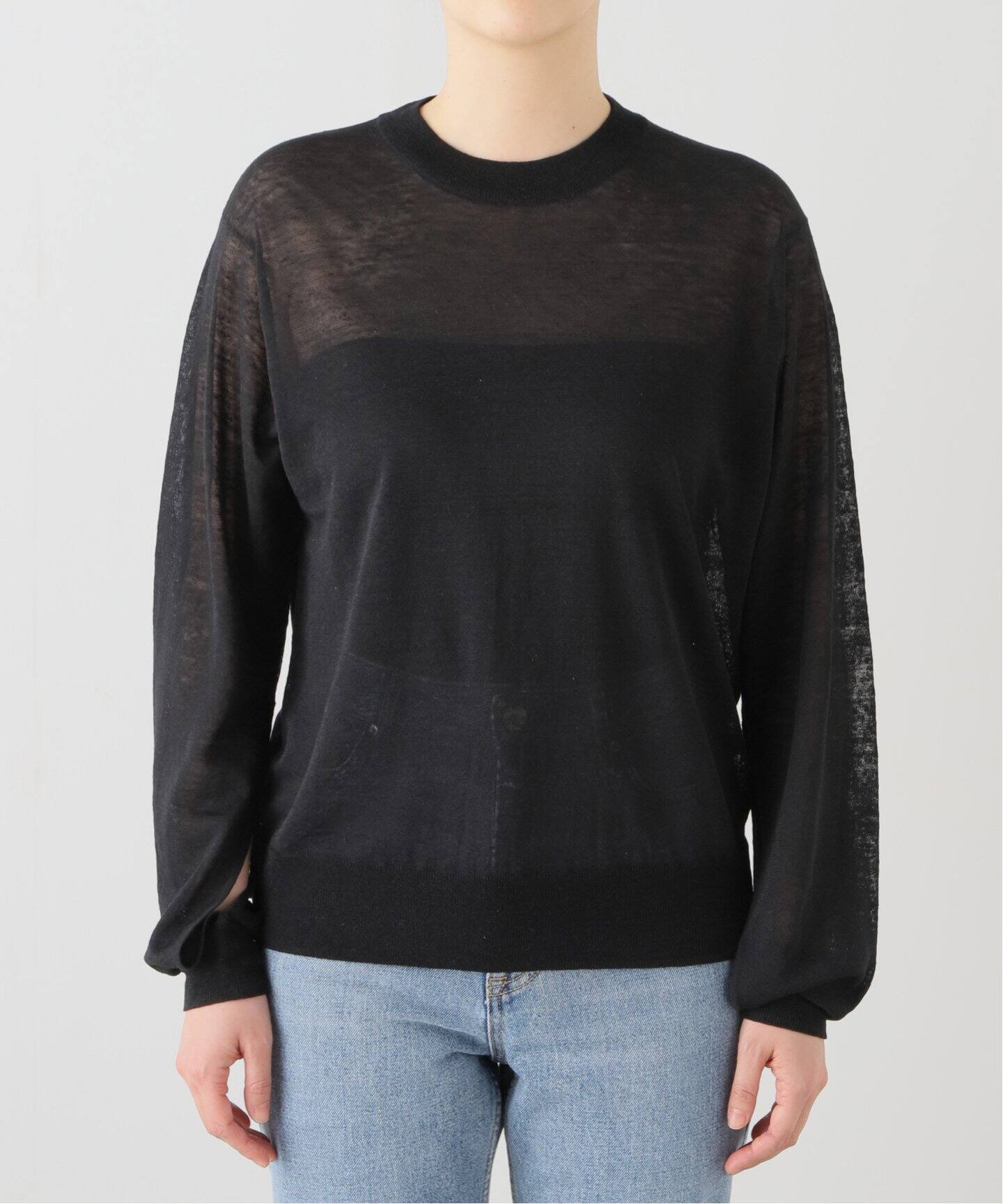Sheer Slit Sleeve プルオーバー（ニット／セーター）｜Deuxieme 