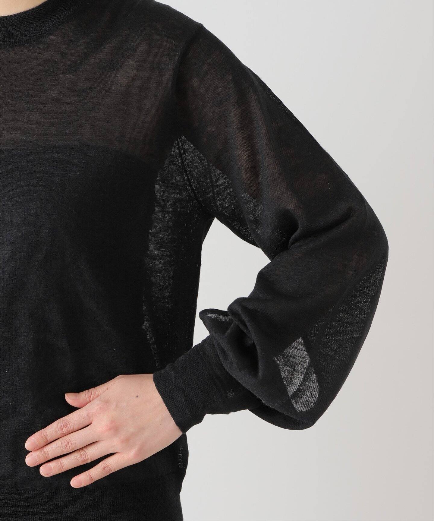 Sheer Slit Sleeve プルオーバー（ニット／セーター）｜Deuxieme 