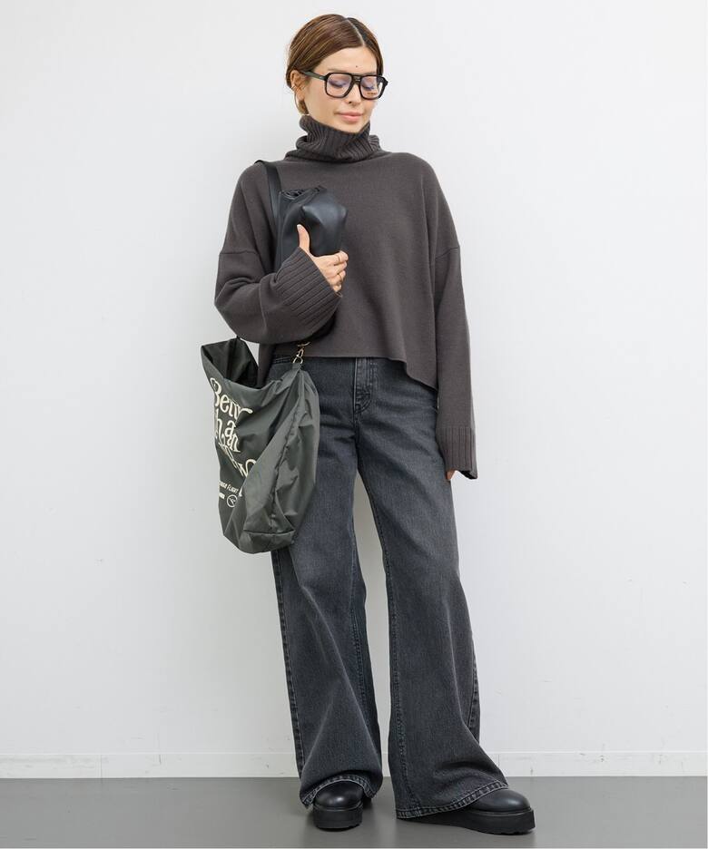 ドゥーズィエムクラスNeo Cropped タートルネック プルオーバー 