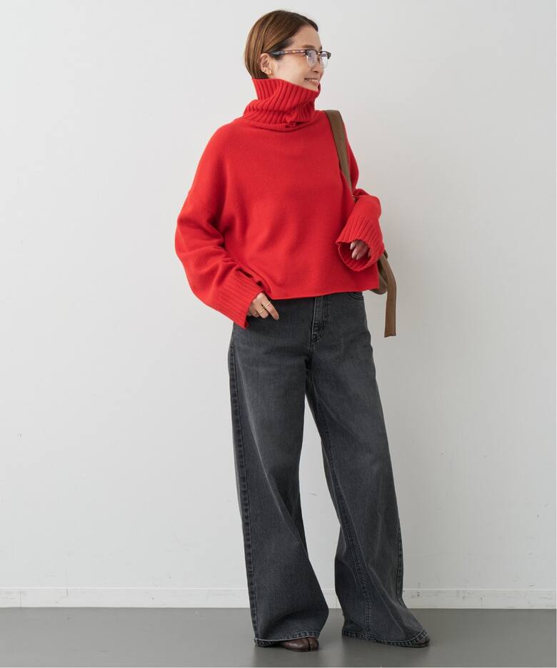 Neo Cropped タートルネック プルオーバー（ニット／セーター  