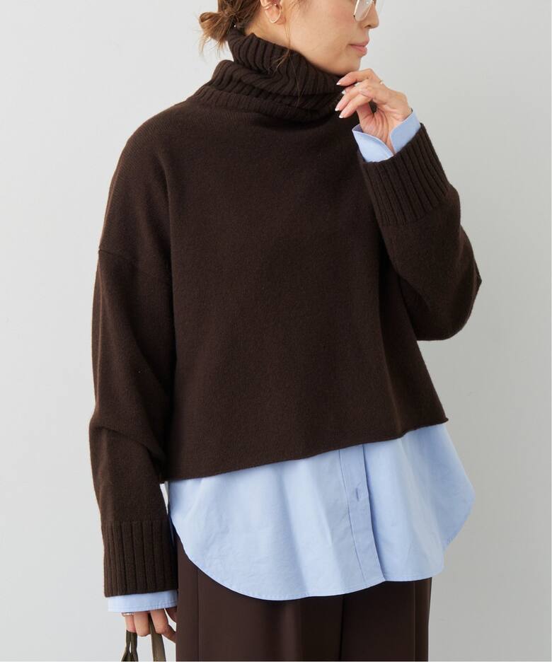 Neo Cropped タートルネック プルオーバー（ニット／セーター  