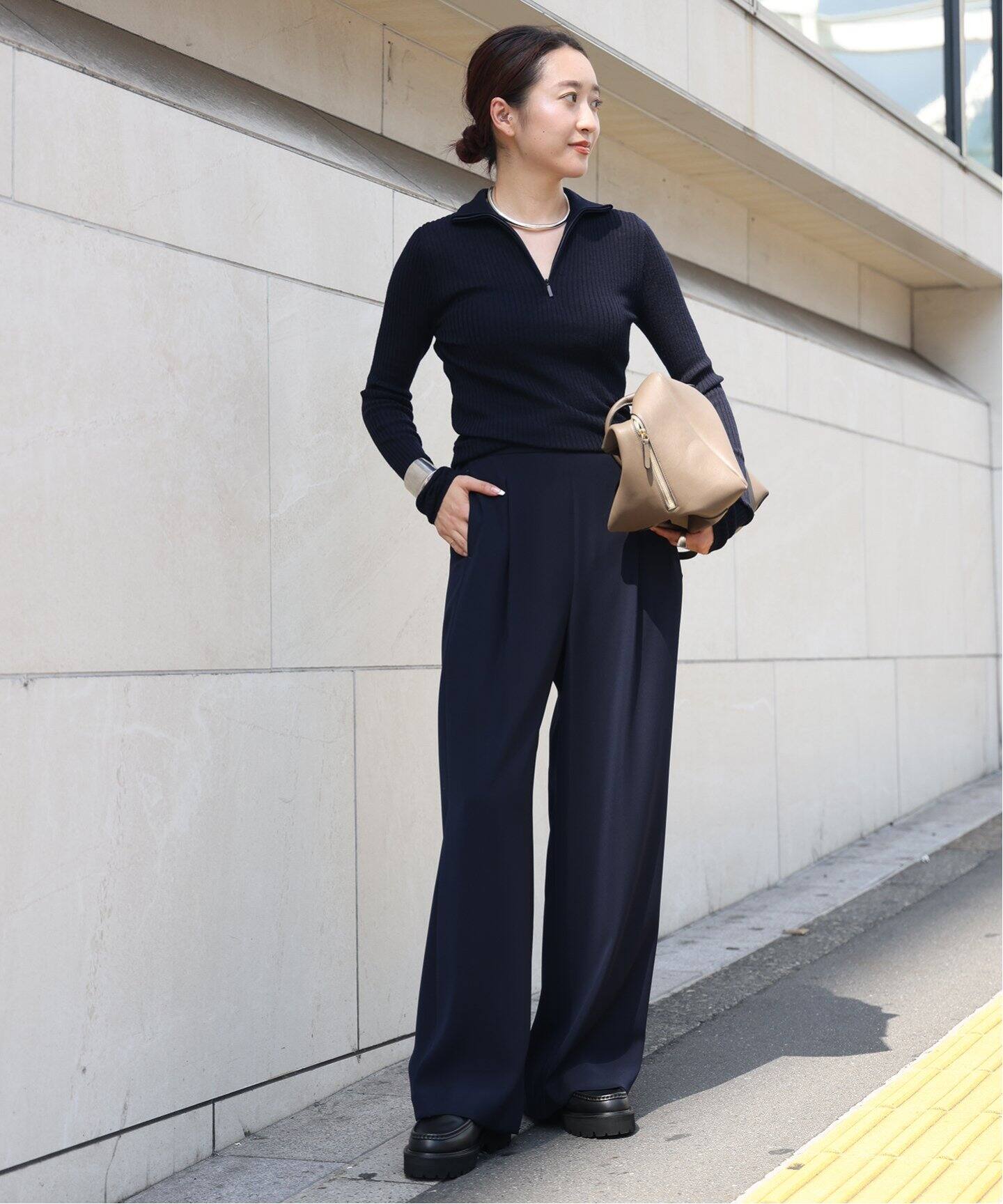 Tibi/ティビ】RIBBED ZIPUP SWEATER（ニット／セーター）｜Deuxieme 
