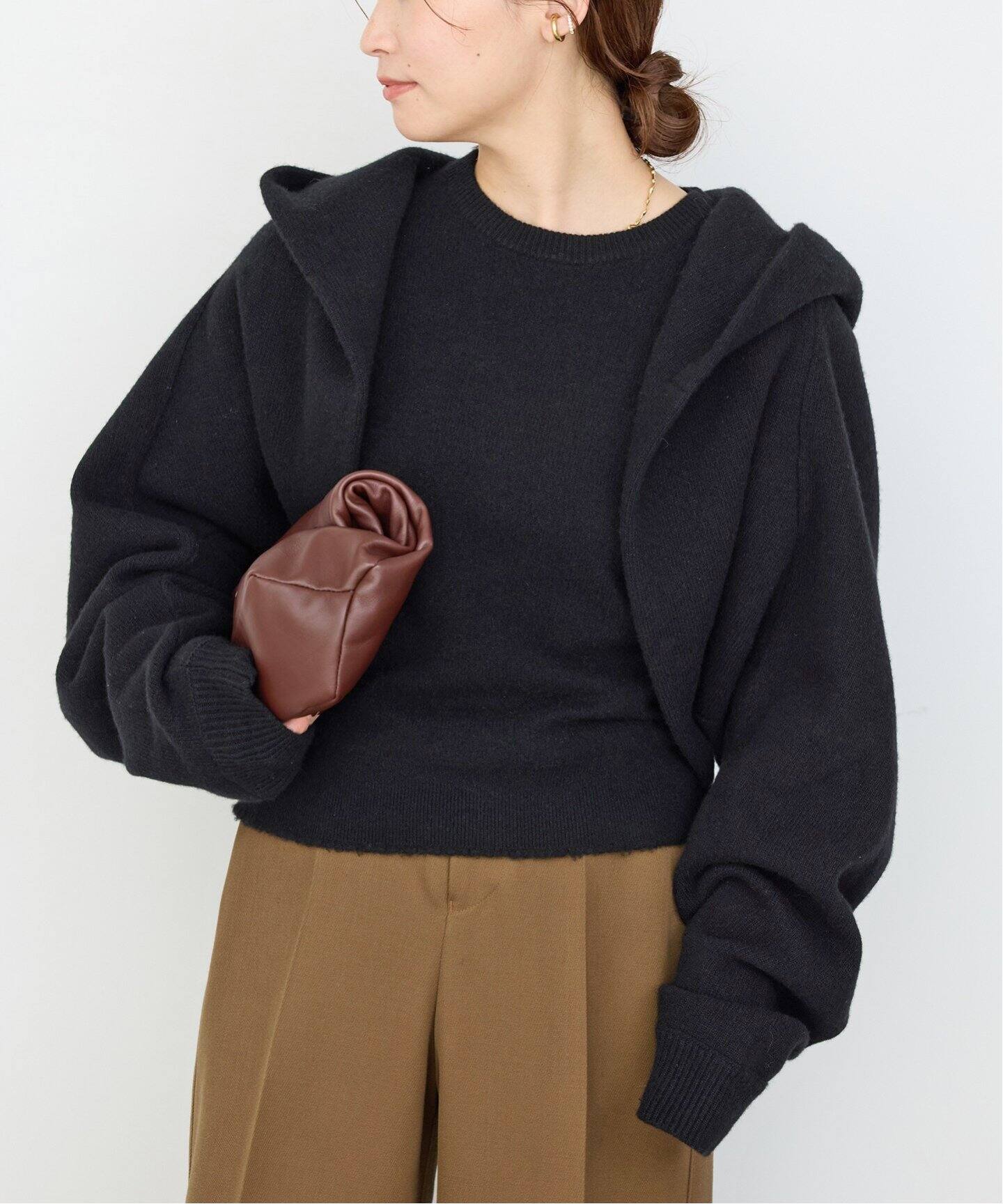 PETAR PETROV/ペーター ペトロフ】HOODED KNIT JACKET（ニット 