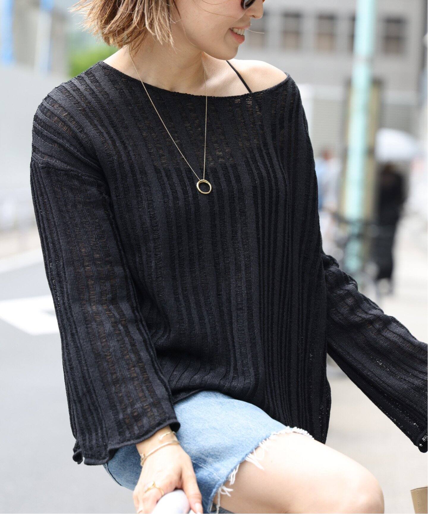 MARILYN MOON/マリリンムーン】 別注 FLARESLEEVE KNIT（ニット 