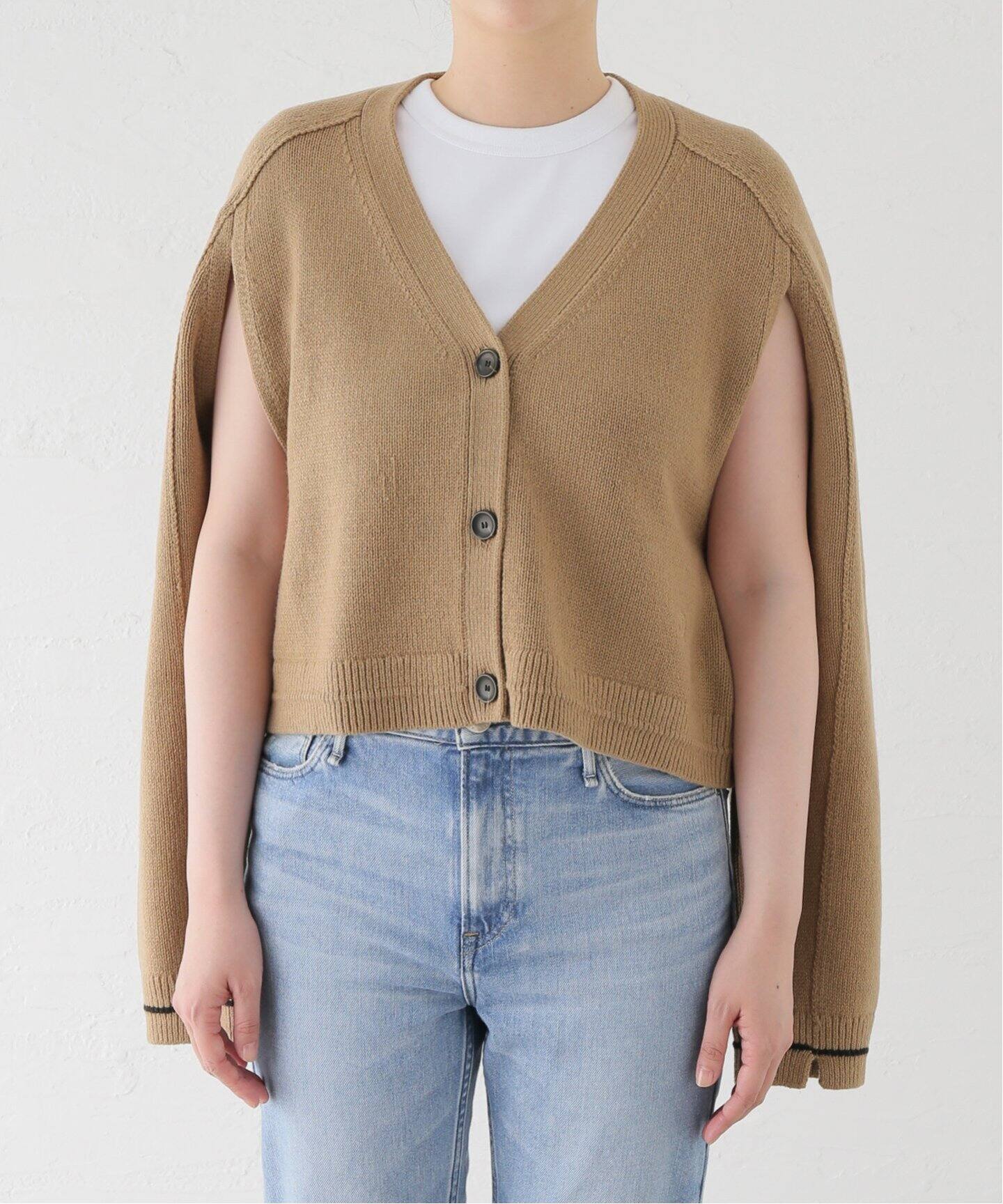 MARIA McMANUS/マリアマクマナス】CROP DEEP Vネック カーディガン 