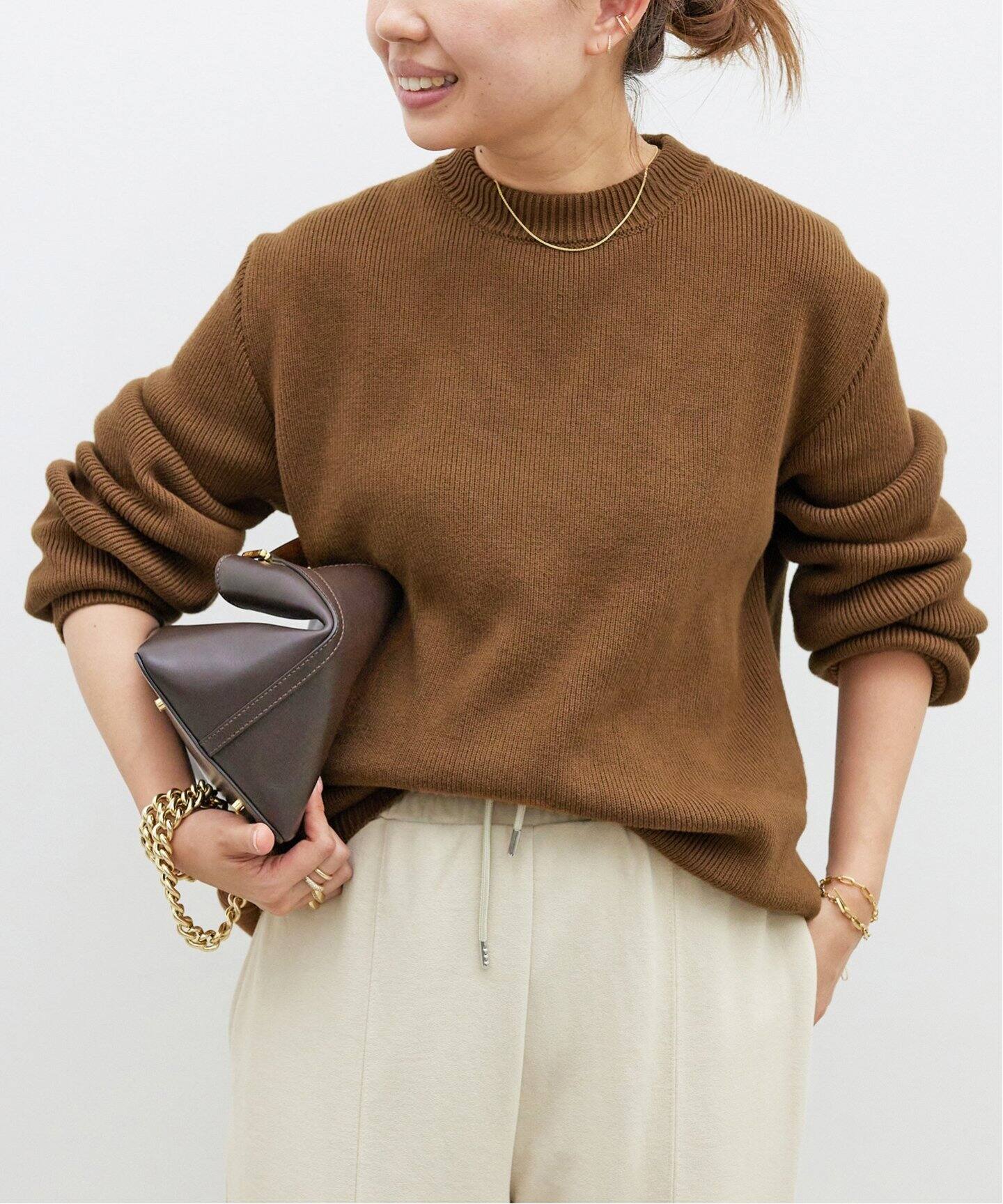 GOLDEN GOOSE / ゴールデングース】CREW NECK LOGO EMBROIDERY（ニット  