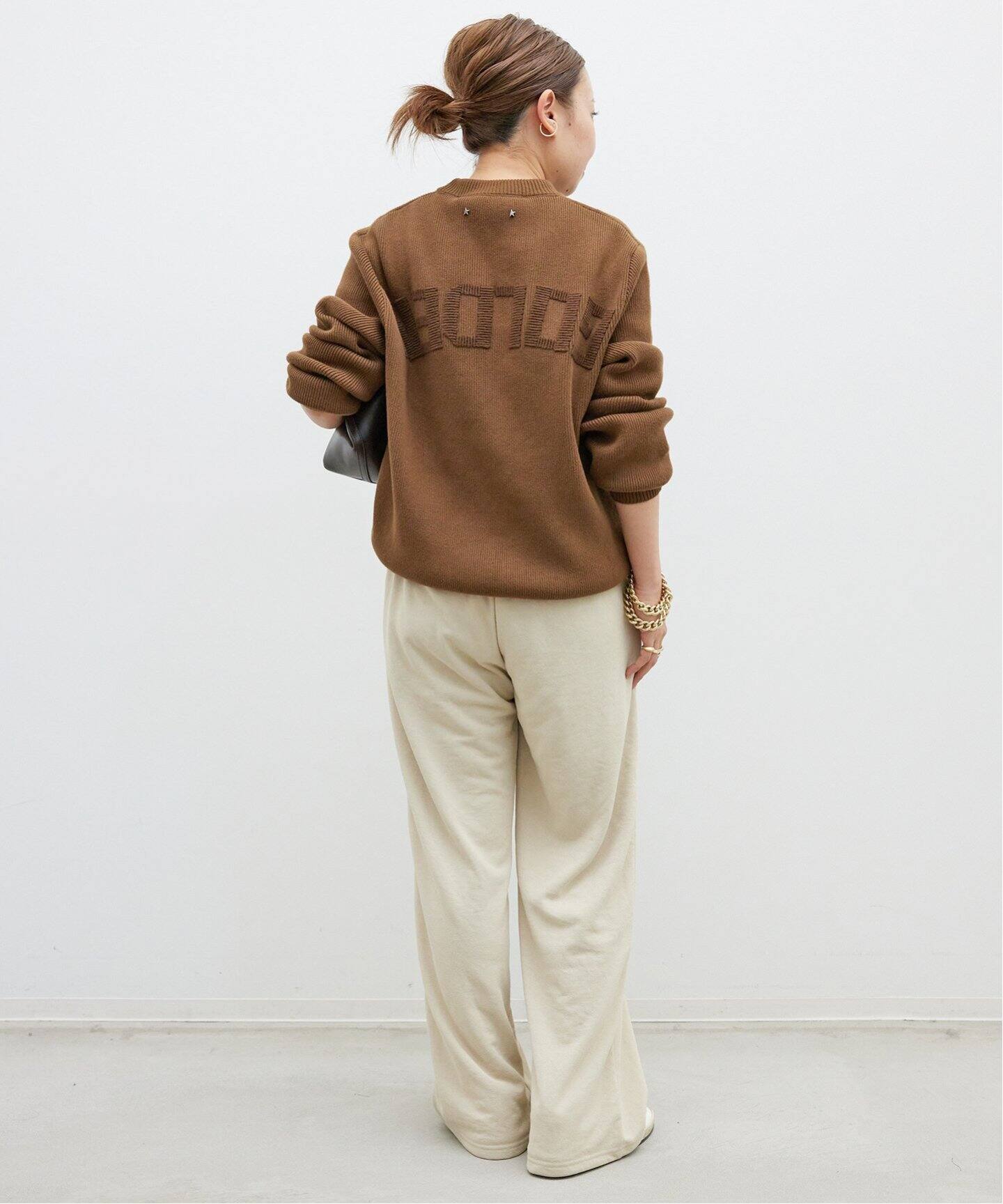 GOLDEN GOOSE / ゴールデングース】CREW NECK LOGO EMBROIDERY（ニット  