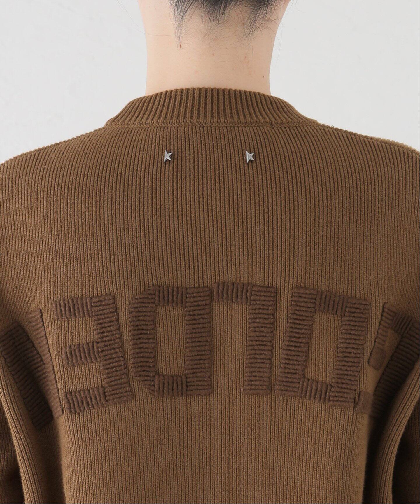 GOLDEN GOOSE / ゴールデングース】CREW NECK LOGO EMBROIDERY（ニット  