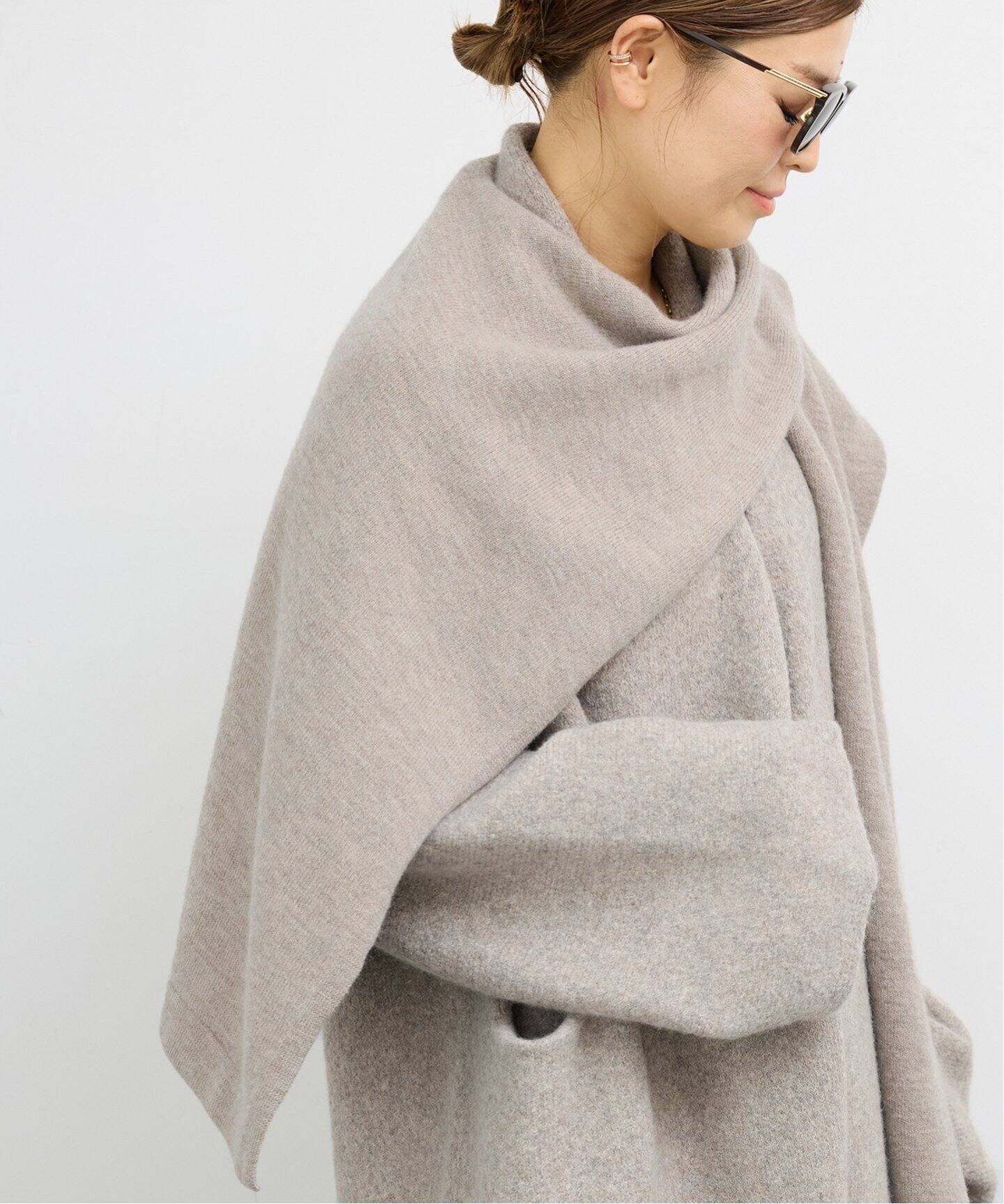 LAUREN MANOOGIAN/ローレン マヌージアン】SLEEVES WRAP（ニット  