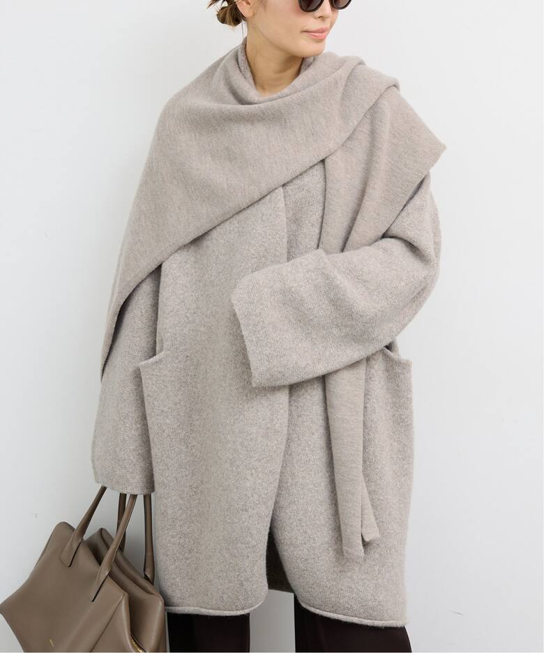 LAUREN MANOOGIAN/ローレン マヌージアン】SLEEVES WRAP（ニット  