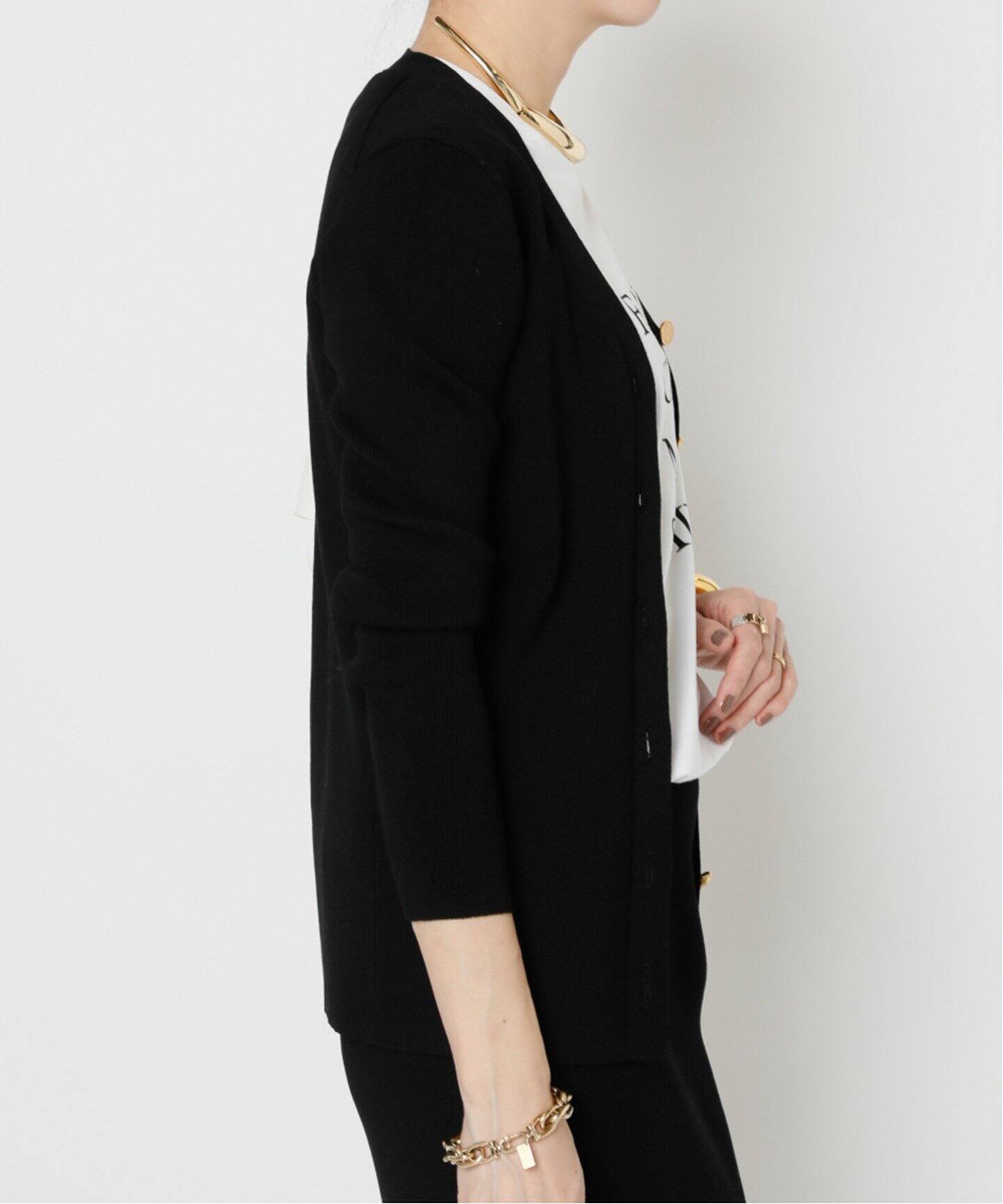 DINER RIB Vネック カーディガン（カーディガン）｜MUSE de Deuxieme  