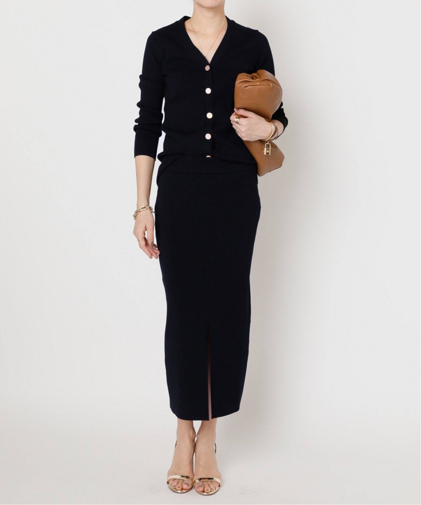 DINER RIB Vネック カーディガン（カーディガン）｜MUSE de Deuxieme  