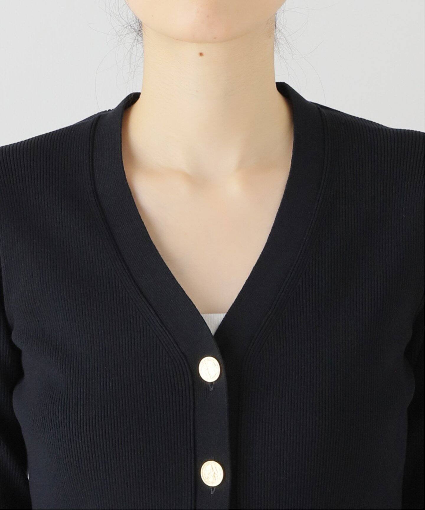 DINER RIB Vネック カーディガン（カーディガン）｜MUSE de Deuxieme  