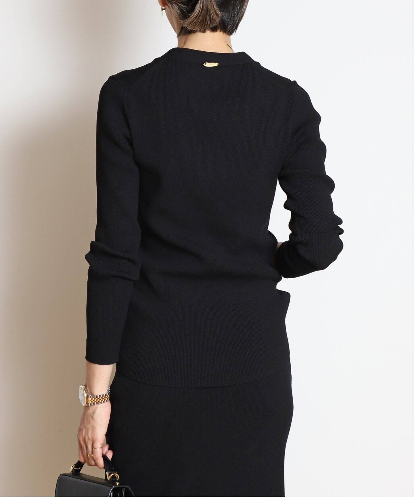 DINER RIB Vネック カーディガン（カーディガン）｜MUSE de Deuxieme  