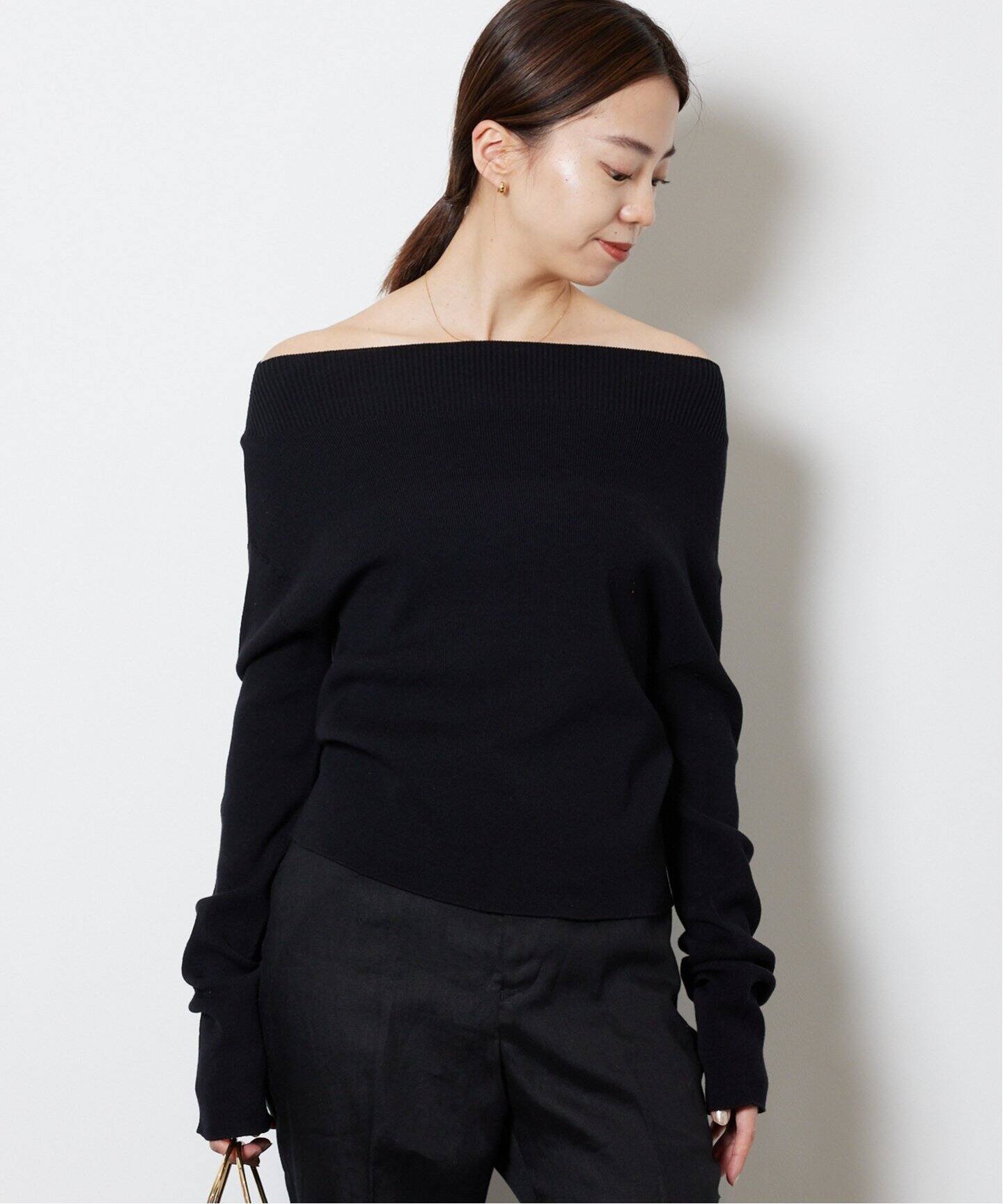 off shoulder プルオーバー（ニット／セーター）｜MUSE de Deuxieme  