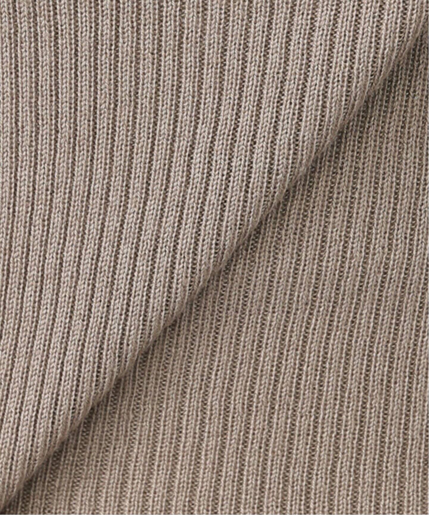 APLOMB/アプロンブ】 RIBBED FOLDED NECK セーター（ニット