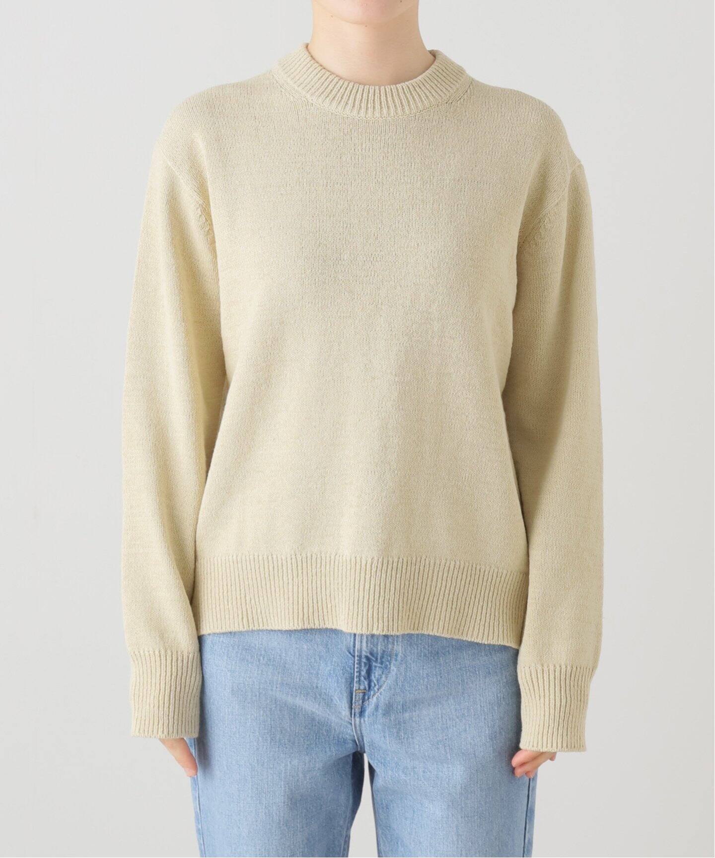 STUDIO NICHOLSON/スタジオ ニコルソン】5GG OPEN BACK クルーネック  