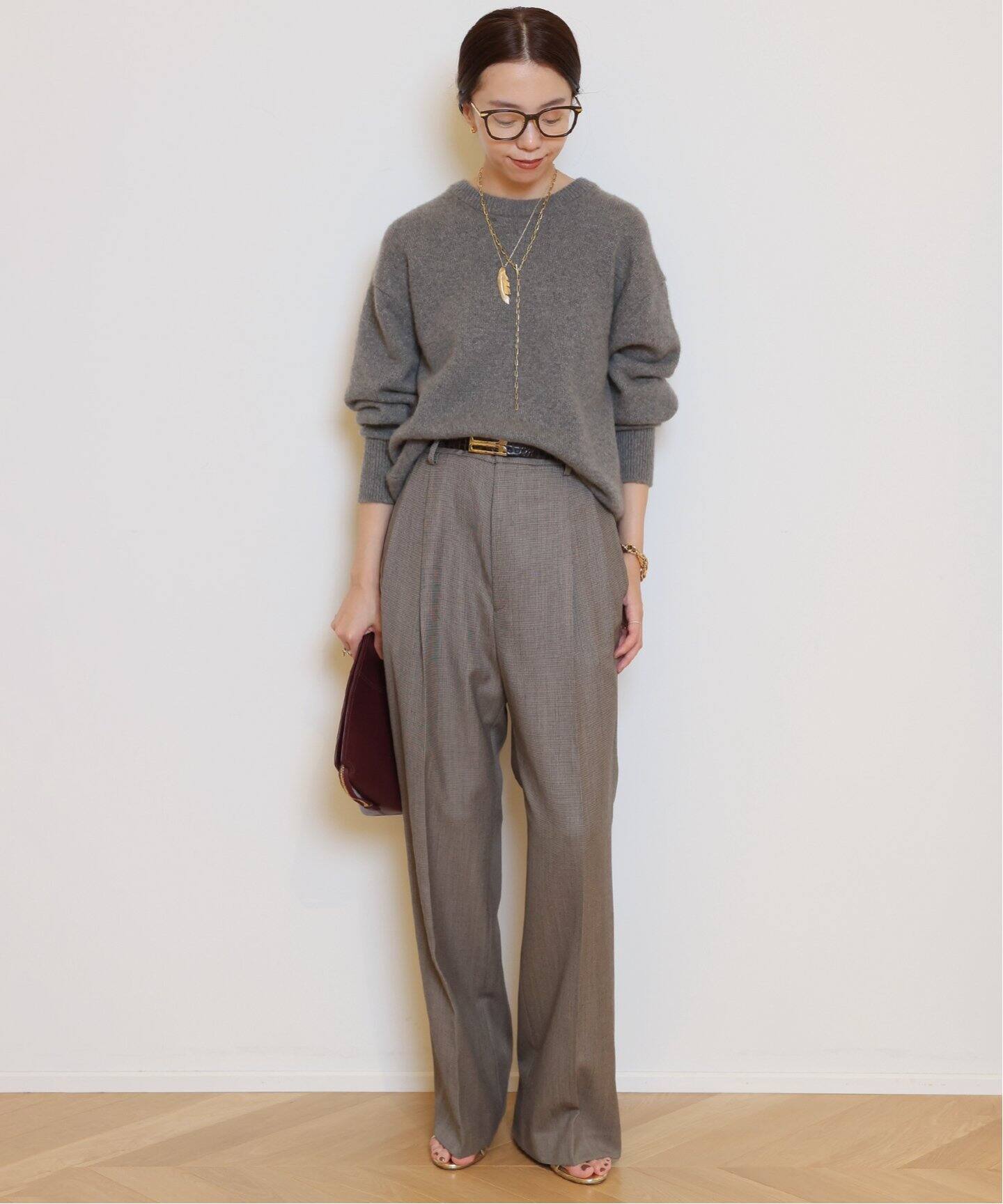 HERILL/ヘリル】 GOLDENCASH プルオーバーニット（ニット／セーター  