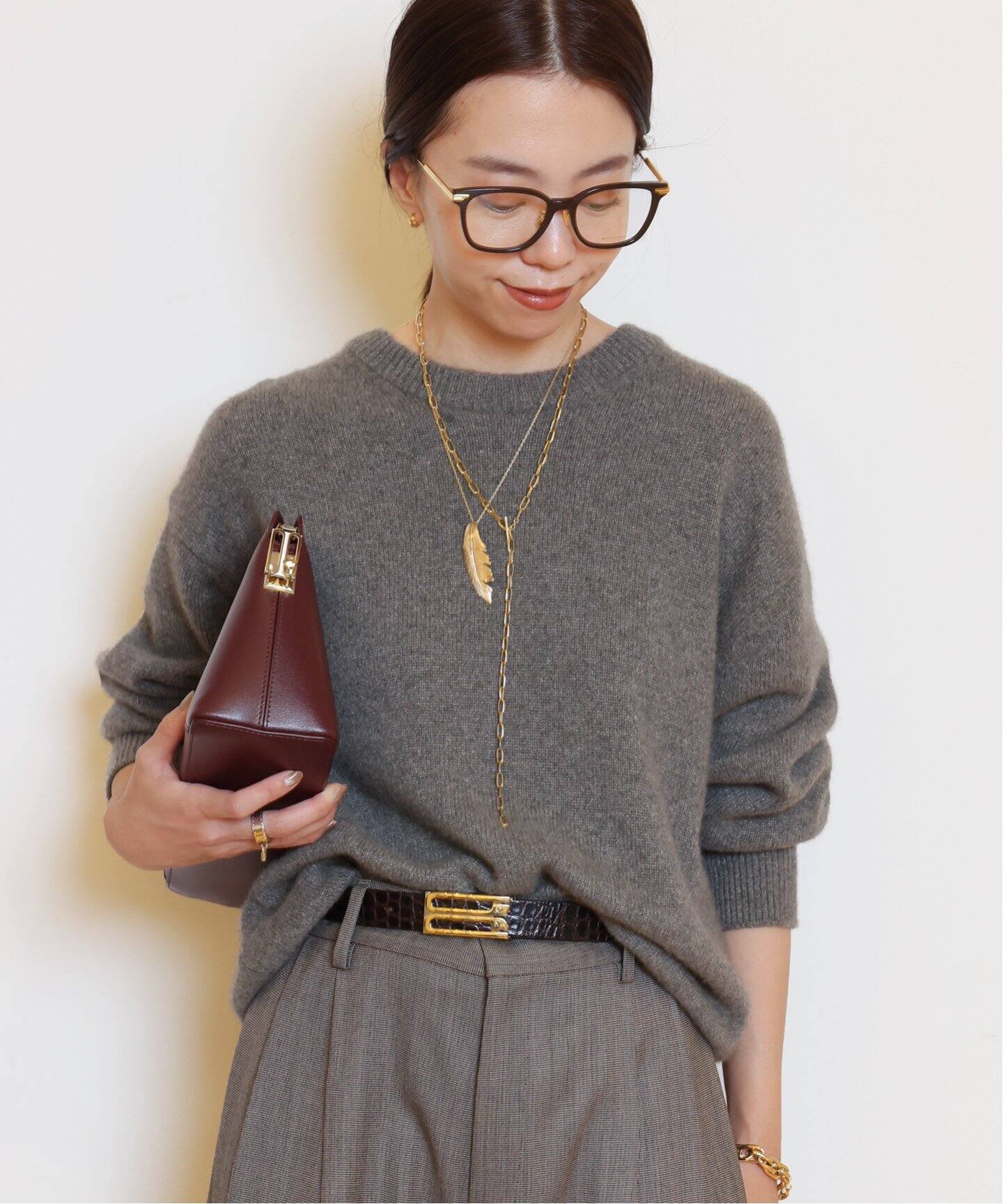 HERILL/ヘリル】 GOLDENCASH プルオーバーニット（ニット／セーター  