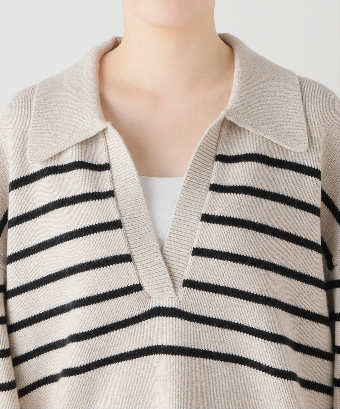 MARIA McMANUS/マリア マクマナス】 JERSEY COLLAR ニット（ニット 