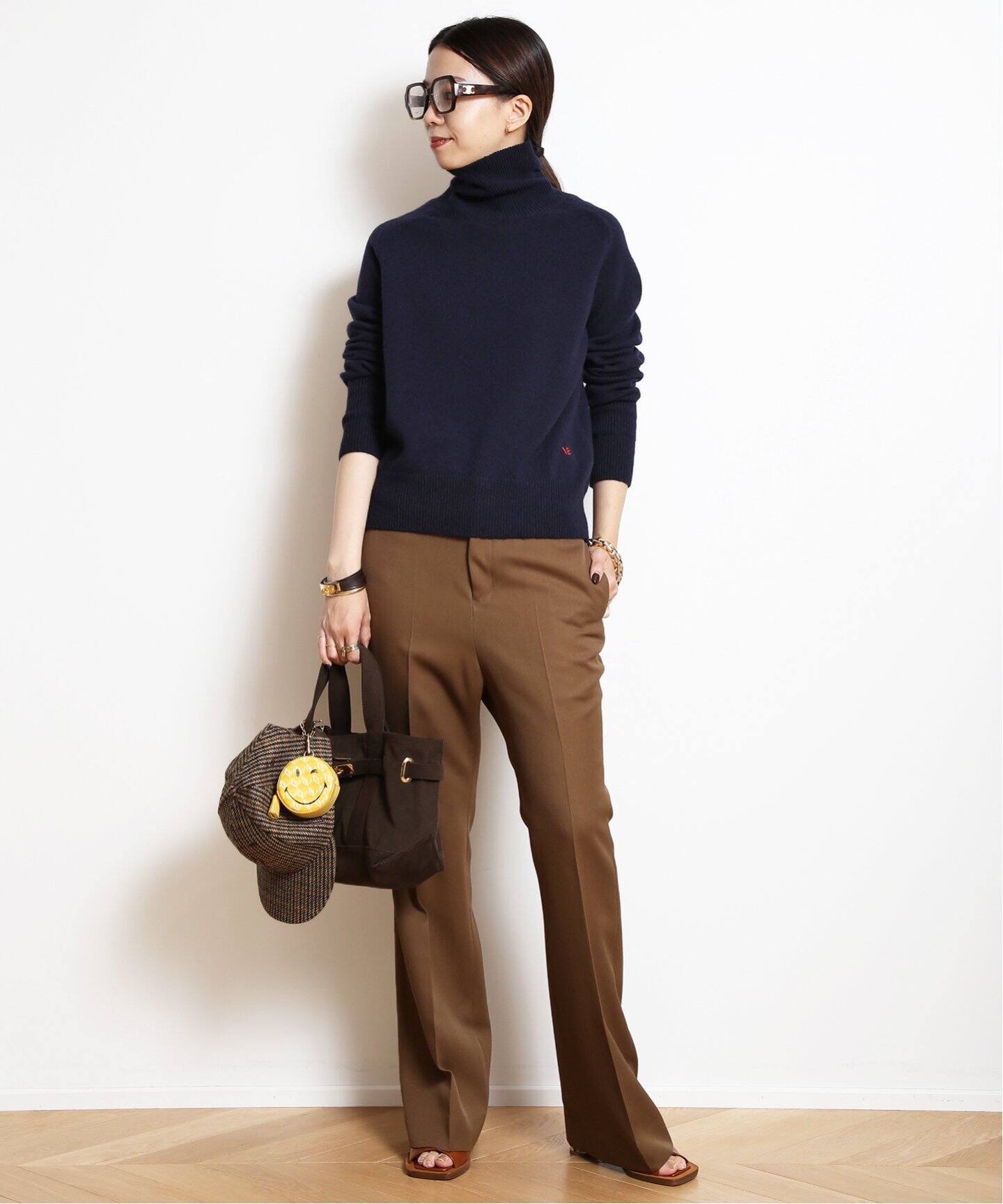 VICTORIA BECKHAM/ヴィクトリアベッカム】タートルネックニット(NAVY  