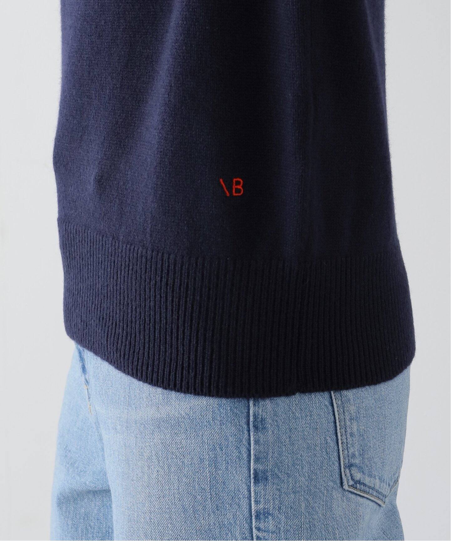 VICTORIA BECKHAM/ヴィクトリアベッカム】タートルネックニット(NAVY 