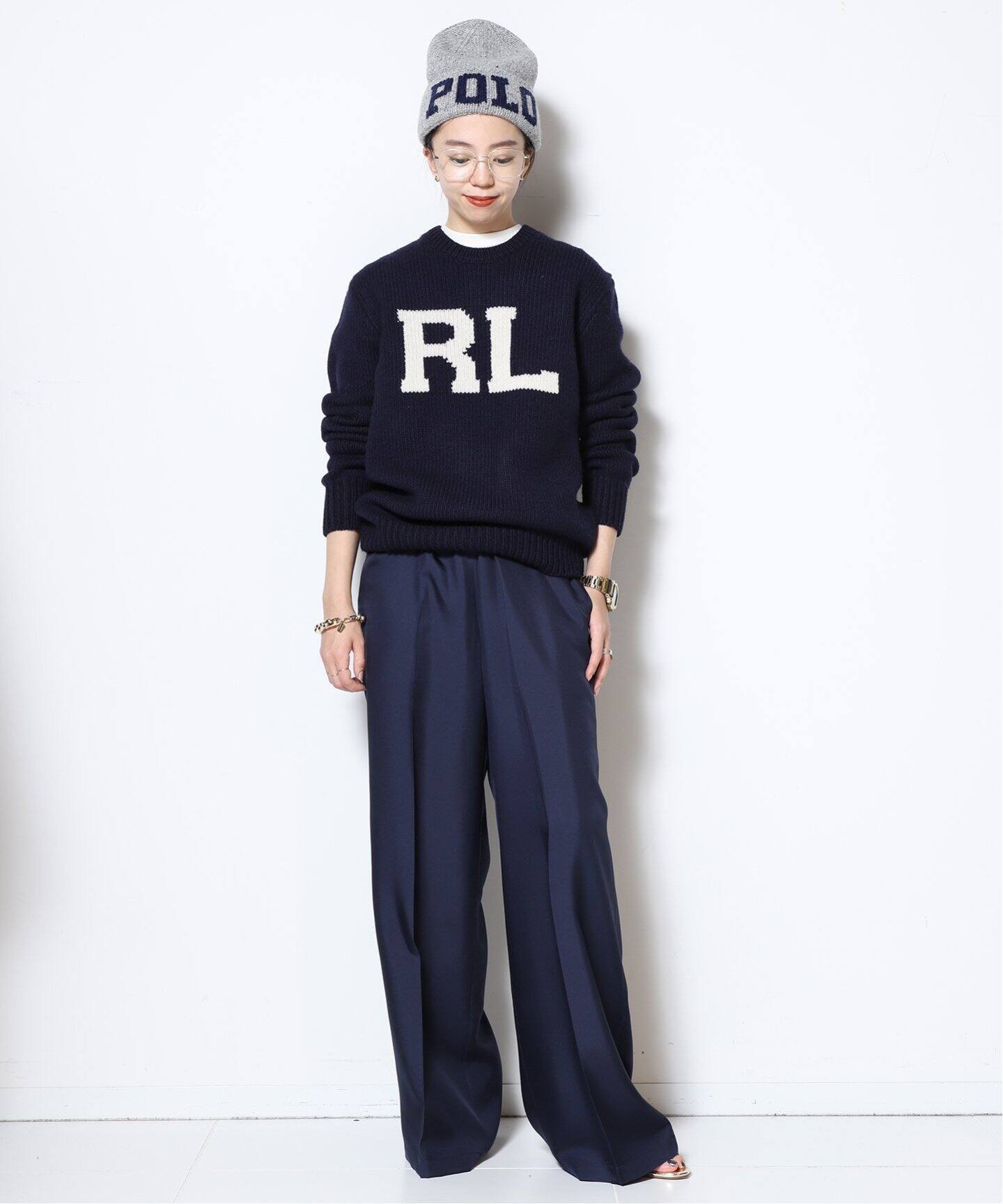 RALPH LAUREN/ラルフローレン】LS LOGO プルオーバー（ニット 