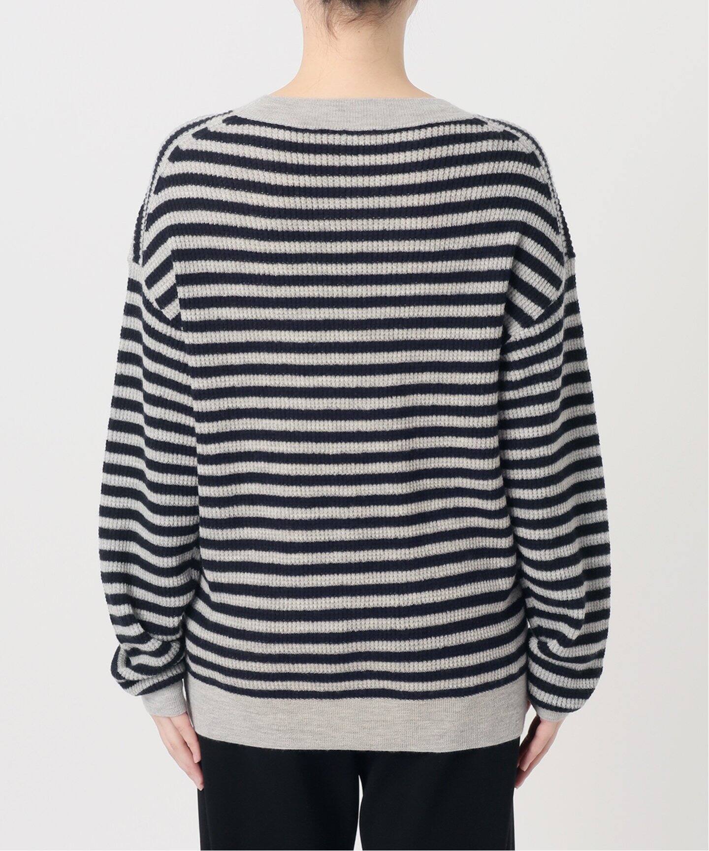 Cashmere Border Thermal Knit（ニット／セーター）｜L 