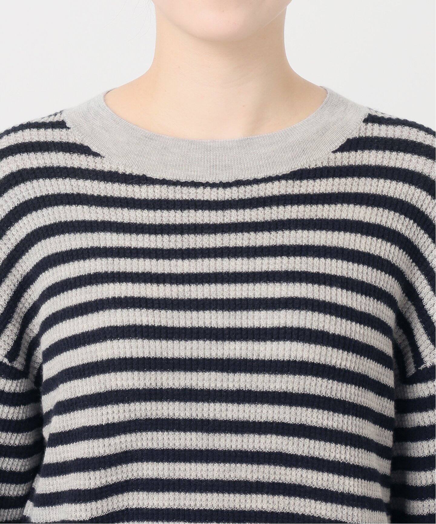 Cashmere Border Thermal Knit（ニット／セーター）｜L 