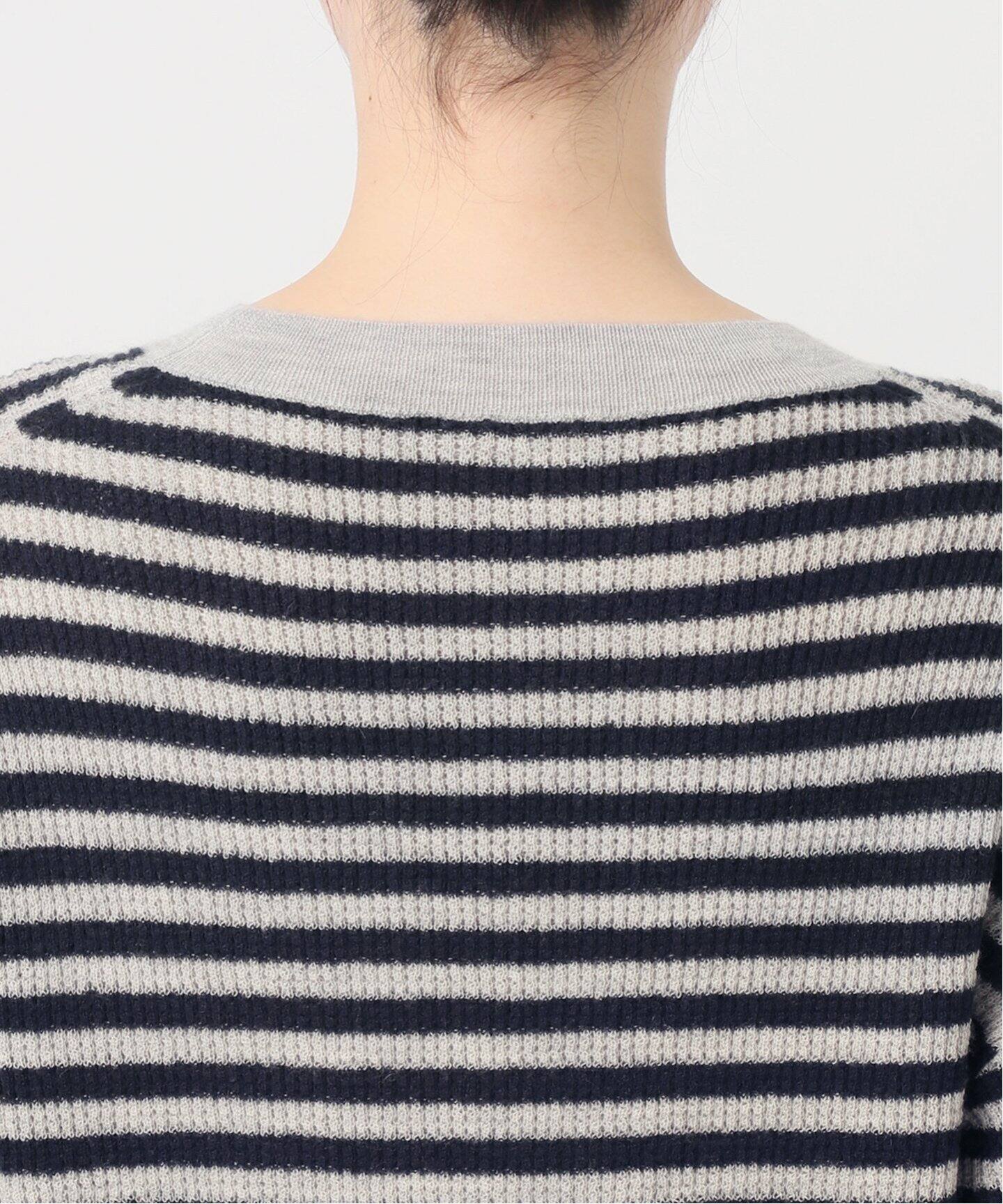 Cashmere Border Thermal Knit（ニット／セーター）｜L 