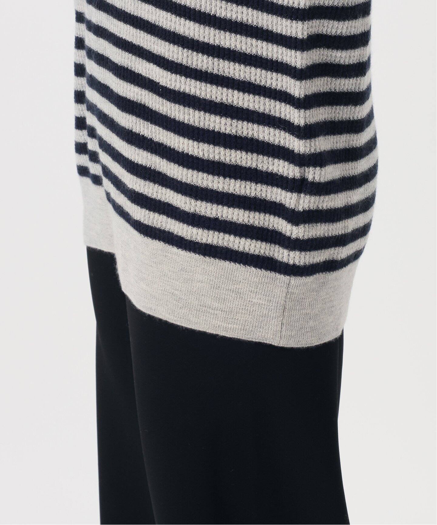 Cashmere Border Thermal Knit（ニット／セーター）｜L 