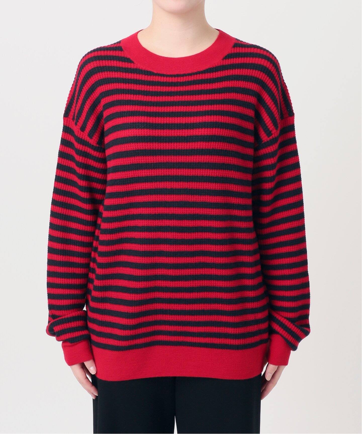Cashmere Border Thermal Knit（ニット／セーター）｜L 