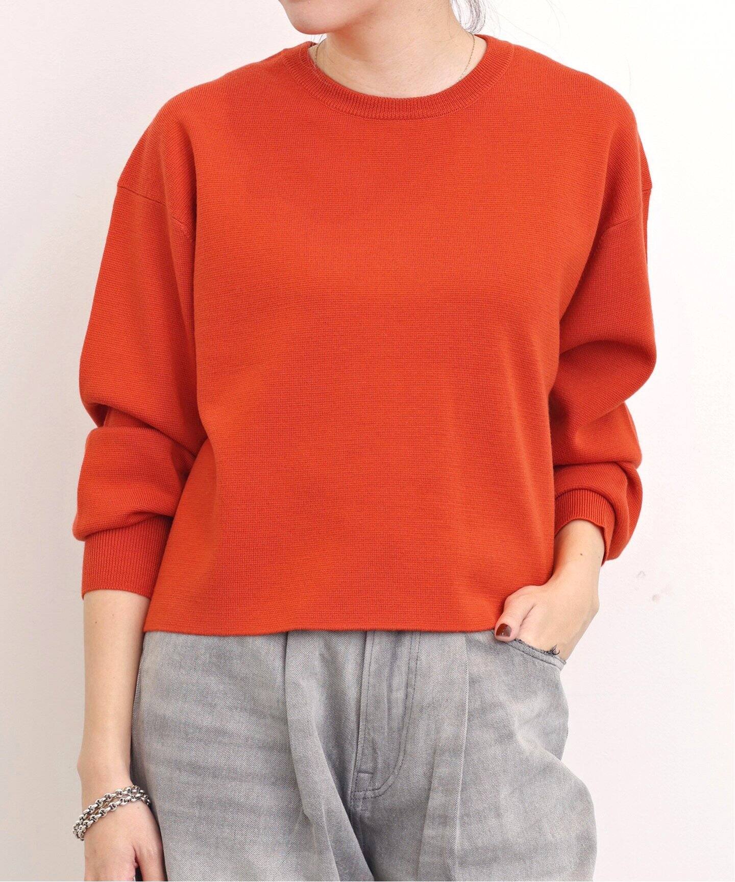 SHORT CREW NECK KNIT（ニット／セーター）｜L 