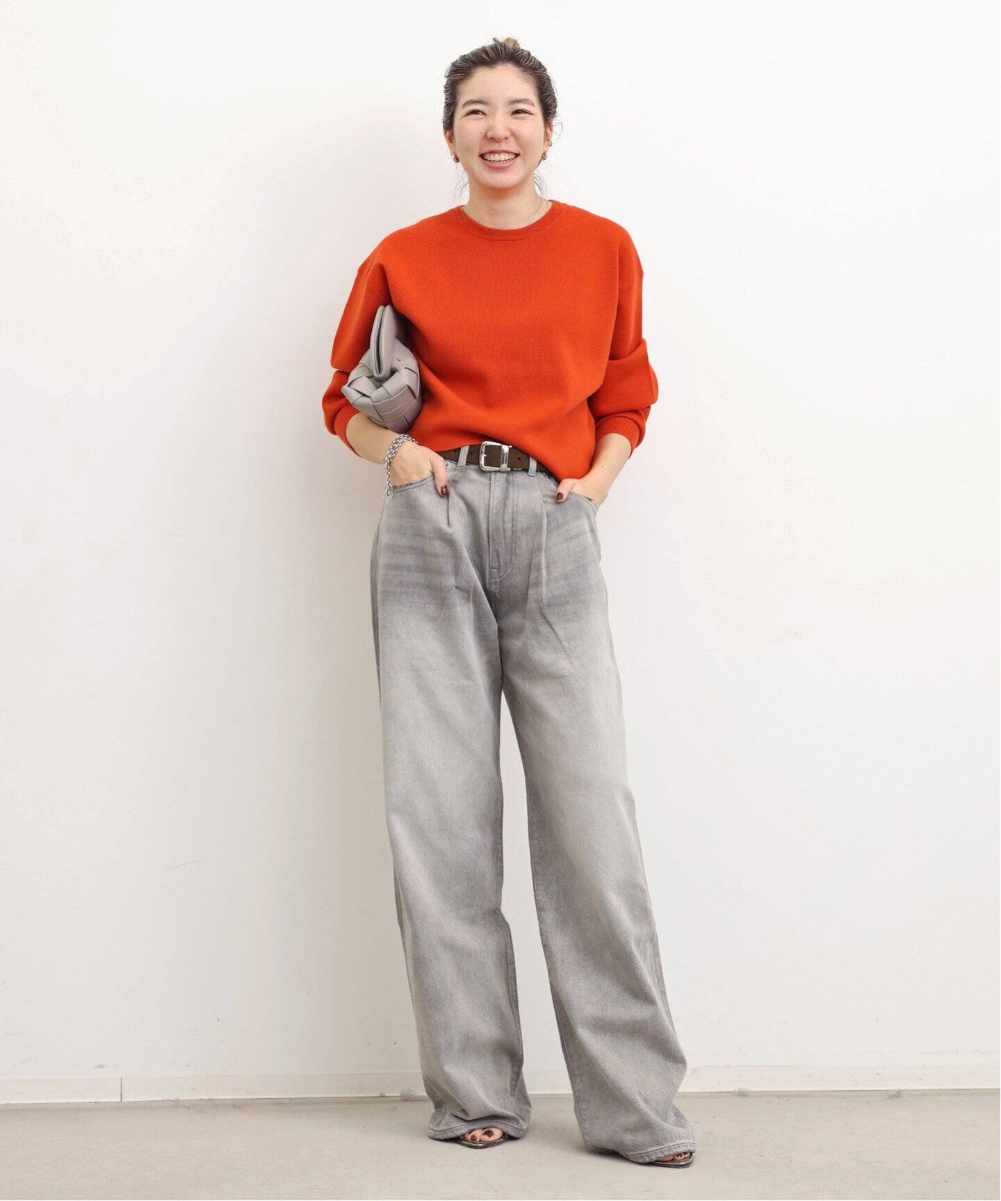 SHORT CREW NECK KNIT（ニット／セーター）｜L 