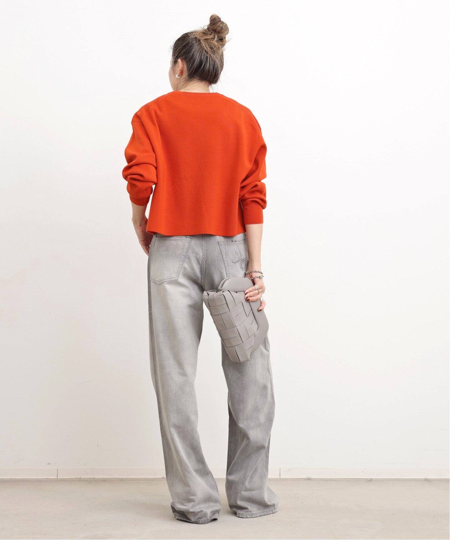 SHORT CREW NECK KNIT（ニット／セーター）｜L 