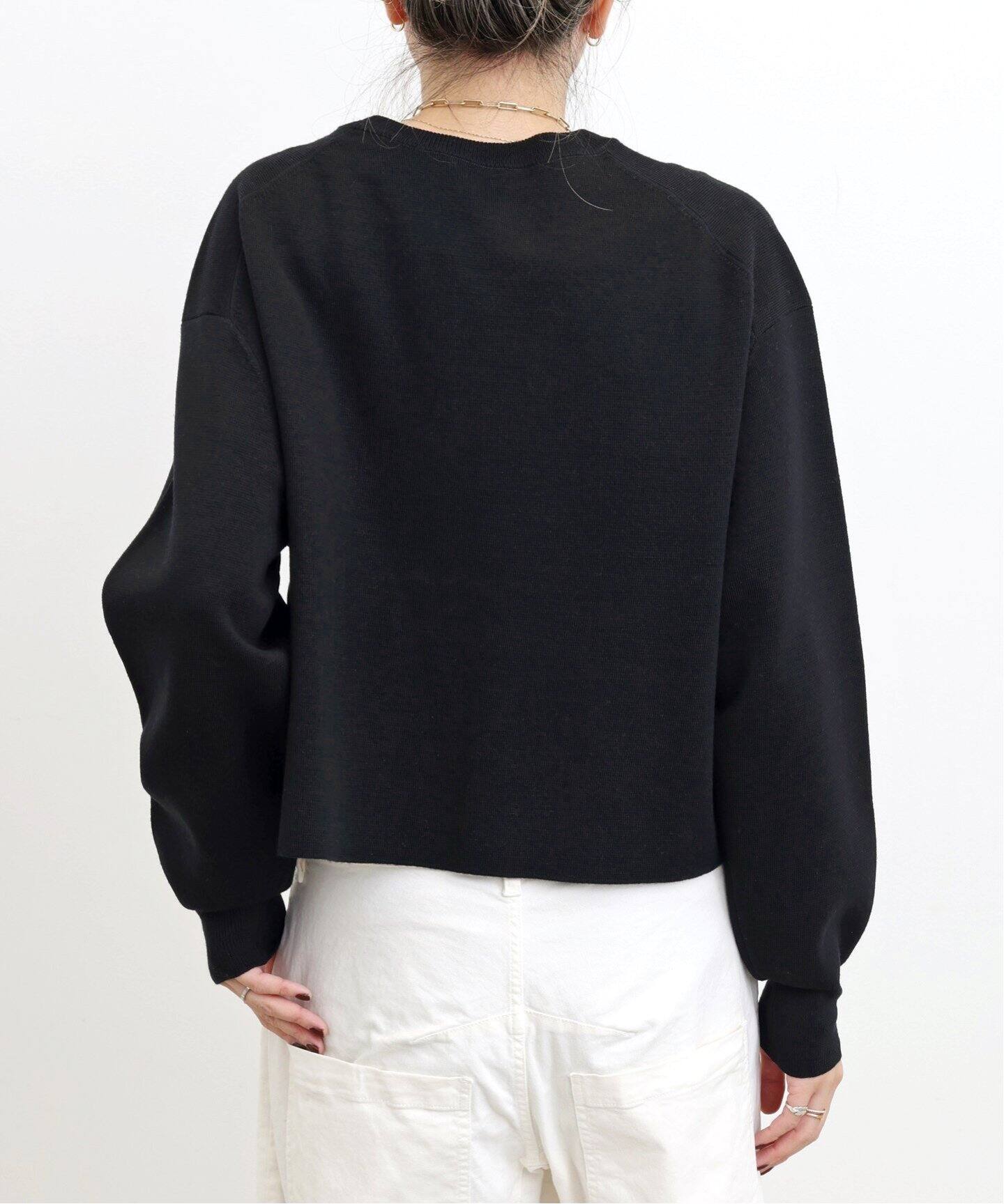 SHORT CREW NECK KNIT（ニット／セーター）｜L 