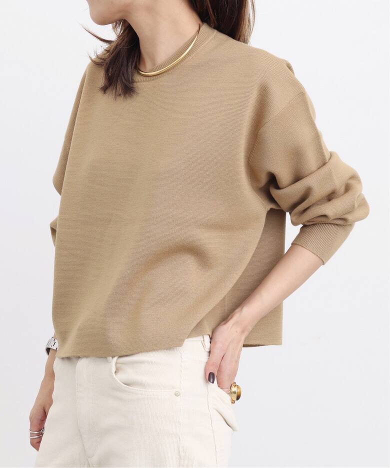 SHORT CREW NECK KNIT（ニット／セーター）｜L 