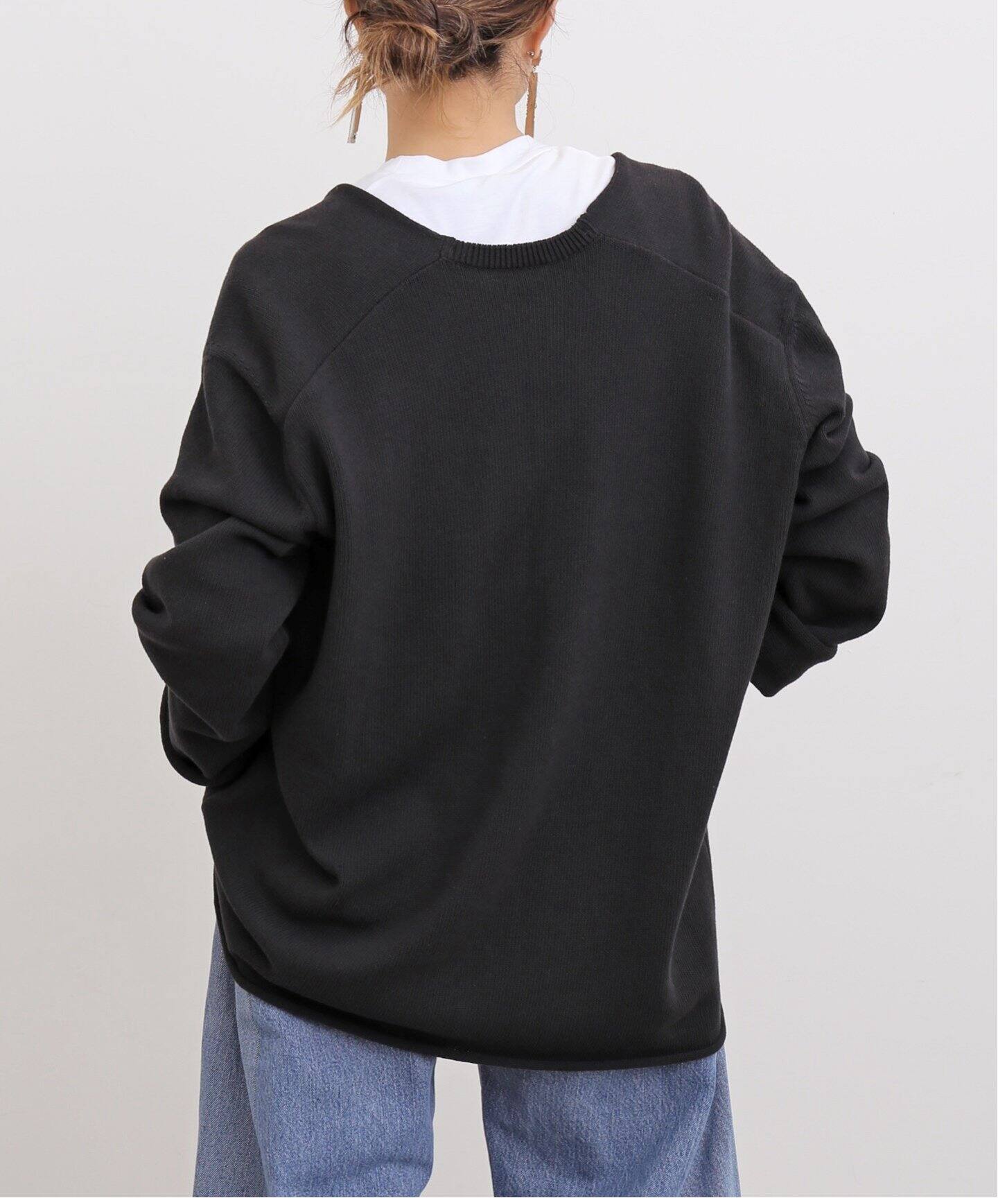 Cotton V Neck Knit（ニット／セーター）｜L