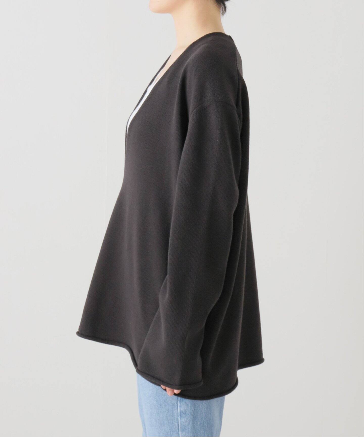 Cotton V Neck Knit（ニット／セーター）｜L