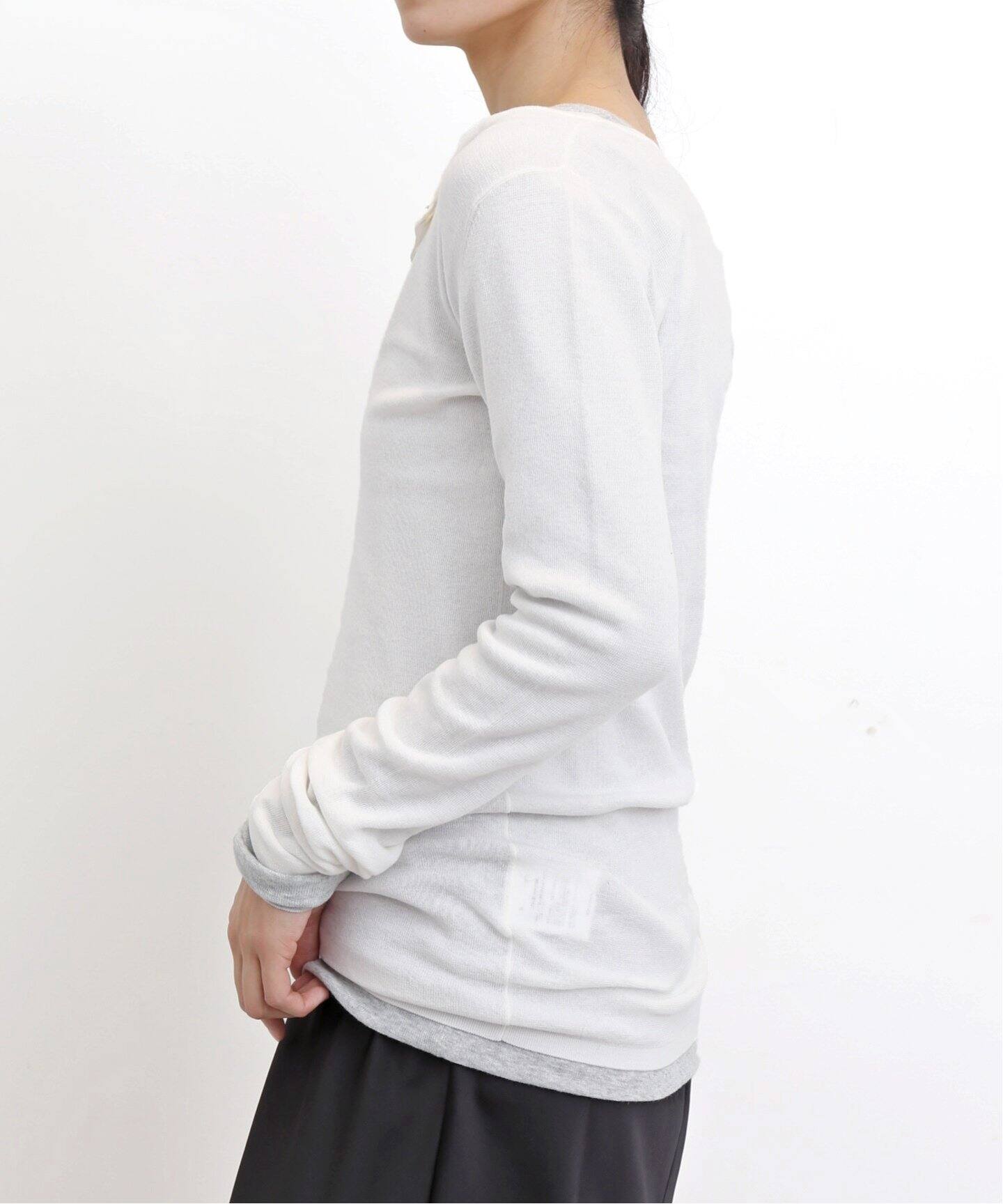 GOOD GRIEF!/グッドグリーフ】 HENLEY RIB KNIT TOP（ニット／セーター 