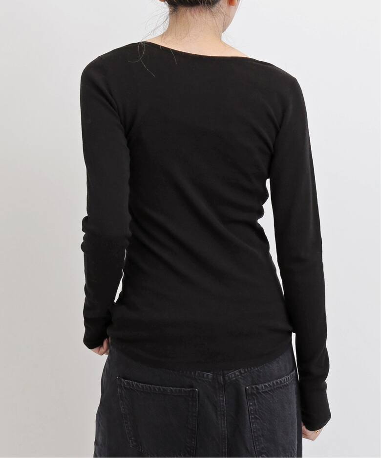 GOOD GRIEF!/グッドグリーフ】 HENLEY RIB KNIT TOP（ニット／セーター  