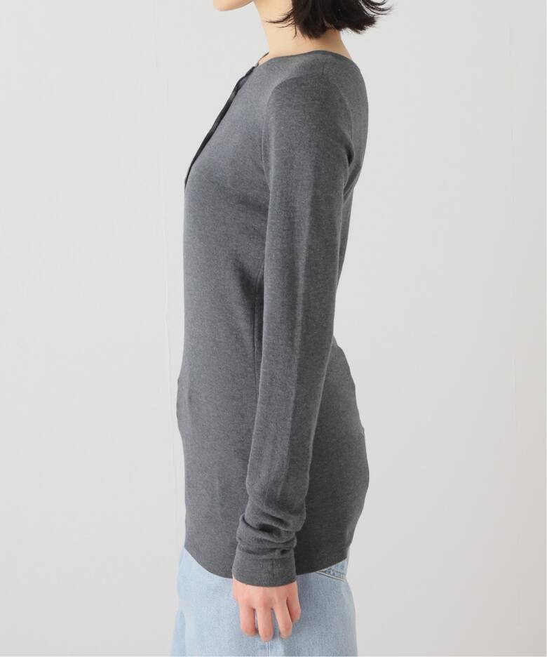 GOOD GRIEF!/グッドグリーフ】 HENLEY RIB KNIT TOP（ニット／セーター 